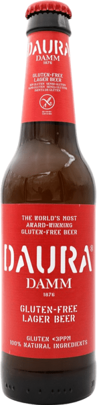 2,95 € Free Shipping | Beer Daura Lager Spain Third-Liter Bottle 33 cl Gluten Free