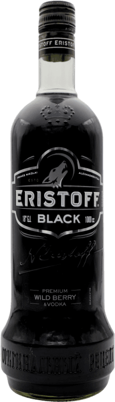 19,95 € Spedizione Gratuita | Vodka Eristoff Black — Edizione Nera Francia 1 L