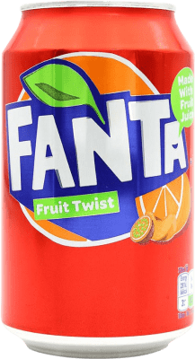 1,95 € Free Shipping | Soft Drinks & Mixers Fanta Fruit Twist Germany Can 33 cl