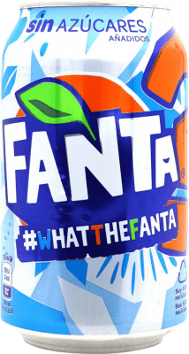 0,95 € 免费送货 | 饮料和搅拌机 Fanta What The Fanta 西班牙 铝罐 33 cl