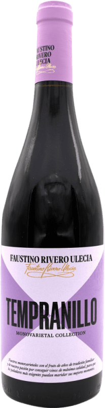 5,95 € 免费送货 | 红酒 Faustino Rivero Ulecia D.O.Ca. Rioja 西班牙 Tempranillo 瓶子 75 cl