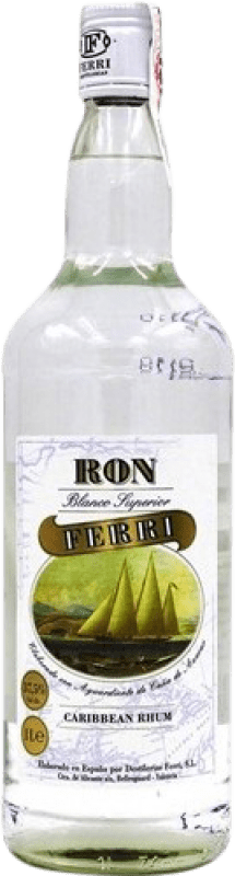 10,95 € Envío gratis | Ron Ferri Blanco España Botella 1 L