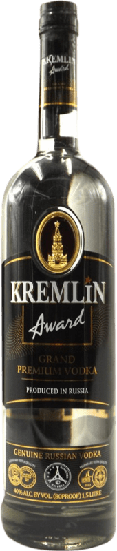 86,95 € 免费送货 | 伏特加 Fortuna Kremlin Award Grand Premium 俄罗斯联邦 特别的瓶子 1,5 L