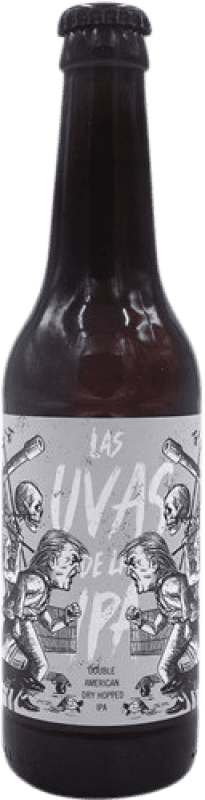 4,95 € 免费送货 | 啤酒 Freaks Las Uvas IPA — India Pale Ale 西班牙 三分之一升瓶 33 cl
