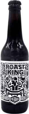 4,95 € Envio grátis | Cerveja Freaks Roast King Espanha Garrafa Terço 33 cl