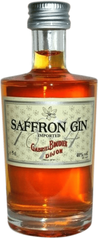 2,95 € Envio grátis | Gin Gabriel Boudier Saffron França Garrafa Miniatura 5 cl