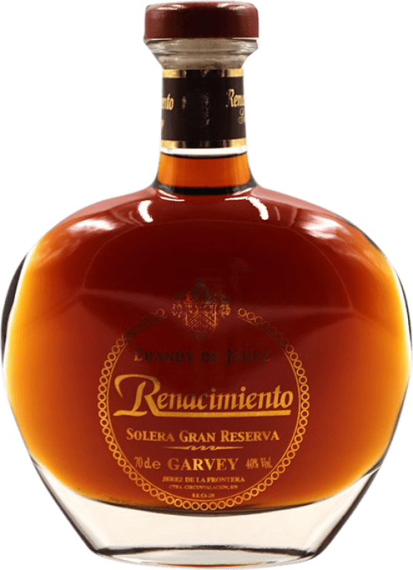 59,95 € Envio grátis | Brandy Conhaque Garvey Renacimiento Solera Grande Reserva Espanha Garrafa 70 cl