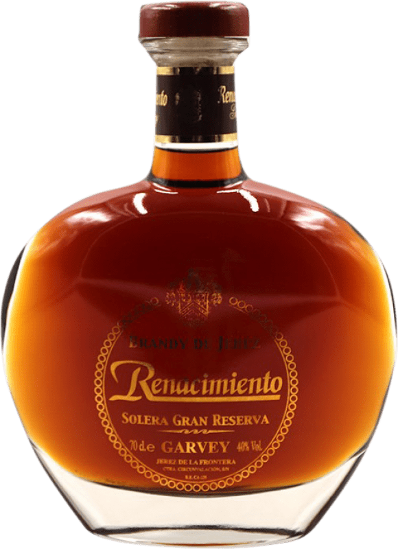 59,95 € Envío gratis | Brandy Garvey Renacimiento Solera Gran Reserva España Botella 70 cl