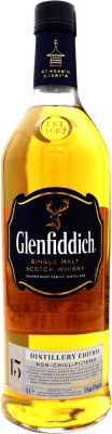 108,95 € Spedizione Gratuita | Whisky Single Malt Glenfiddich Non Chill Filtered Scozia Regno Unito 15 Anni 1 L