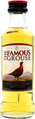 3,95 € Бесплатная доставка | Виски смешанные Glenturret The Famous Grouse Объединенное Королевство миниатюрная бутылка 5 cl