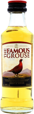 2,95 € Kostenloser Versand | Blended Whisky Glenturret The Famous Grouse Großbritannien Miniaturflasche 5 cl