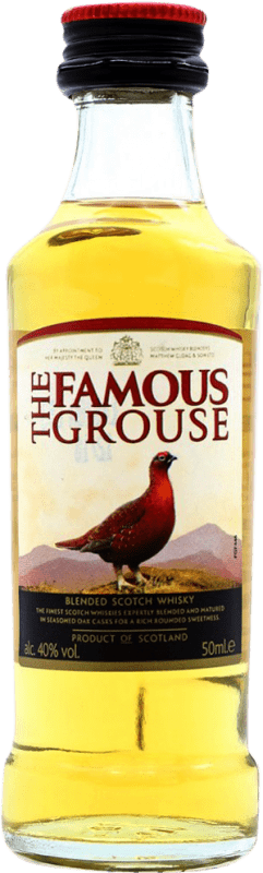 3,95 € Envoi gratuit | Blended Whisky Glenturret The Famous Grouse Royaume-Uni Bouteille Miniature 5 cl