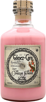 9,95 € Бесплатная доставка | Ликер крем Gómez Caro Fresa Испания бутылка 70 cl