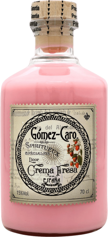 9,95 € Бесплатная доставка | Ликер крем Gómez Caro Fresa Испания бутылка 70 cl