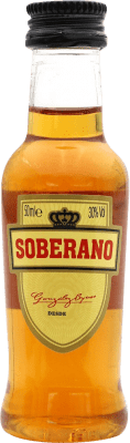 2,95 € Envío gratis | Brandy González Byass Soberano España Botellín Miniatura 5 cl