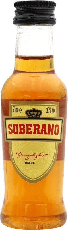 2,95 € Envoi gratuit | Brandy González Byass Soberano Espagne Mini-Bouteille 5 cl