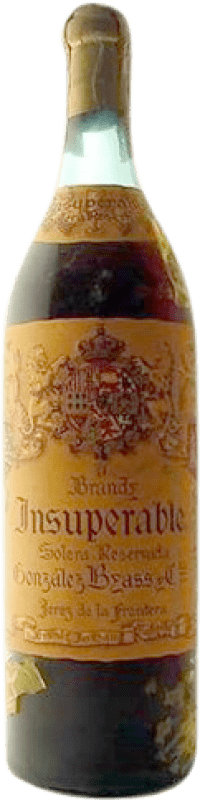 287,95 € 免费送货 | 白兰地 González Byass Insuperable 1950's Solera — 雪利酒系统 珍藏 西班牙 70 cl 收藏品 不可食用