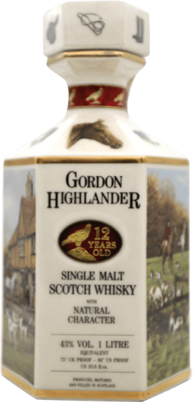 262,95 € 免费送货 | 威士忌单一麦芽威士忌 Gordon Highlander 英国 12 岁 瓶子 1 L