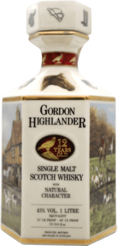 262,95 € Бесплатная доставка | Виски из одного солода Gordon Highlander Объединенное Королевство 12 Лет бутылка 1 L