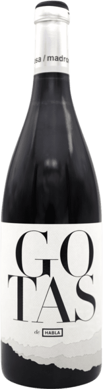 9,95 € Envio grátis | Vinho Tinto Habla Gotas I.G.P. Vino de la Tierra de Extremadura Espanha 75 cl