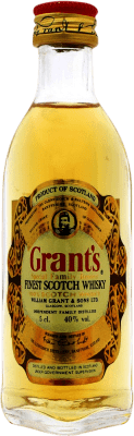 7,95 € Spedizione Gratuita | Whisky Blended Grant & Sons Grant's Regno Unito Bottiglia Miniatura 5 cl