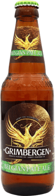 2,95 € Envío gratis | Cerveza Grimbergen Pale Ale Bélgica Botellín Tercio 33 cl