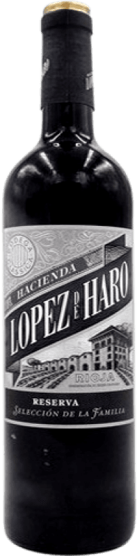 14,95 € Spedizione Gratuita | Vino rosso Hacienda López de Haro Selección de la Familia Riserva D.O.Ca. Rioja La Rioja Spagna Bottiglia 75 cl