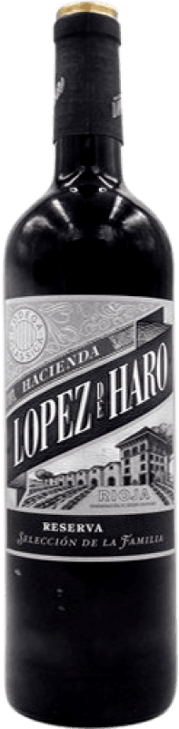 17,95 € Spedizione Gratuita | Vino Rosso Hacienda López de Haro Selezione Riserva di Famiglia D.O.Ca. Rioja La Rioja Spagna Bottiglia 75 cl