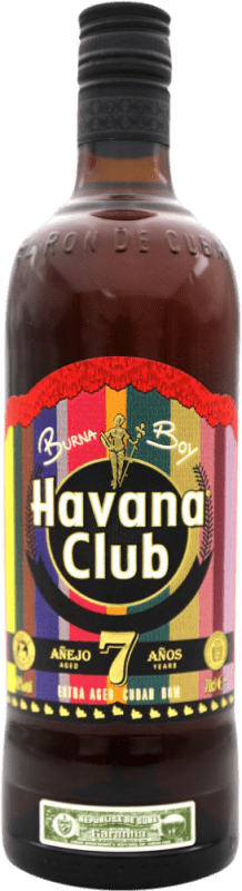 25,95 € Бесплатная доставка | Ром Havana Club Burna Boy Куба 7 Лет 70 cl