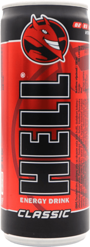 2,95 € Envío gratis | Bebida Energética Hell Classic — Clásico Hungría Lata 25 cl