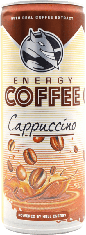 2,95 € 送料無料 | 飲み物とミキサー Hell Bebida Energética Energy Coffee Cappuccino ハンガリー 小型ボトル 25 cl