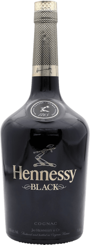 127,95 € Kostenloser Versand | Cognac Hennessy Black A.O.C. Cognac Frankreich Flasche 1 L