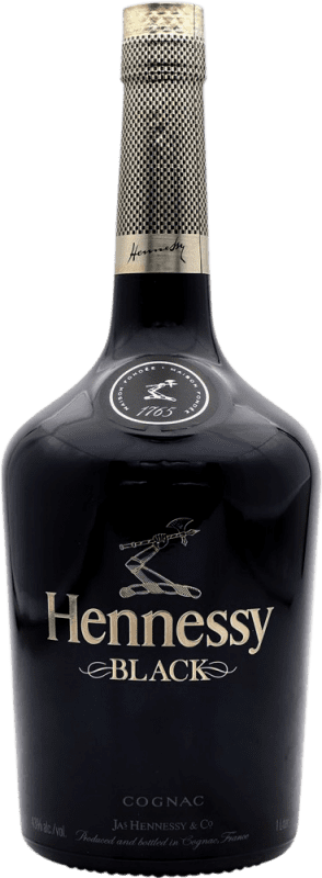 127,95 € Kostenloser Versand | Cognac Hennessy Black A.O.C. Cognac Frankreich Flasche 1 L