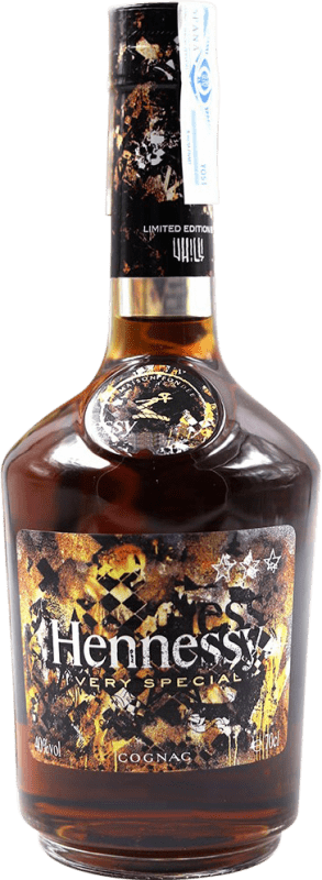 139,95 € Free Shipping | Cognac Hennessy VS Limited Edition by Vhils A.O.C. Cognac France Bottle 70 cl