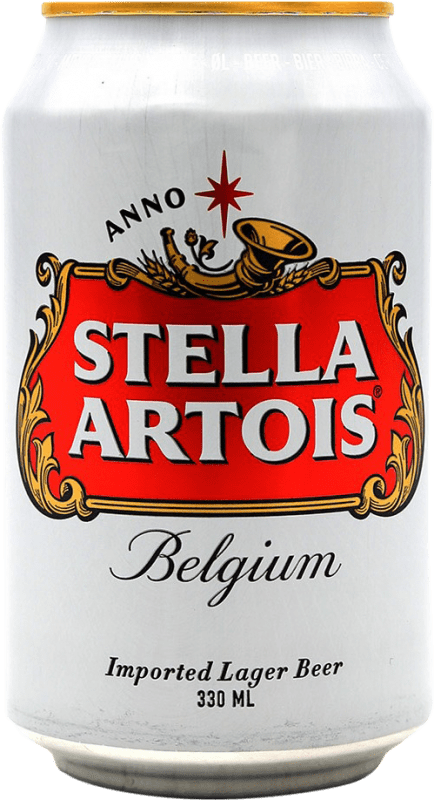 1,95 € Kostenloser Versand | Bier Interbrew Stella Artois Lager Belgien Dose 33 cl