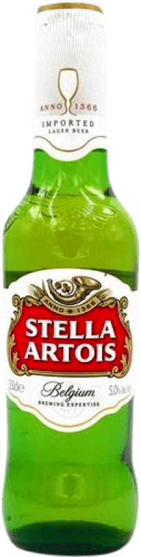 3,95 € 送料無料 | ビール Interbrew Stella Artois ベルギー 1/3ボトル 33 cl