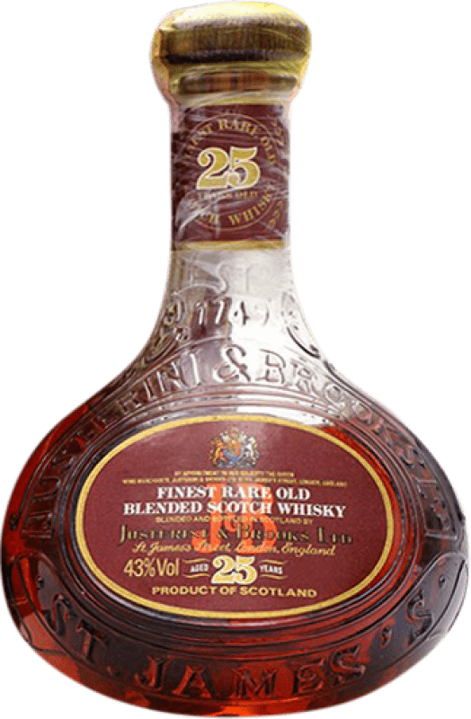 884,95 € Free Shipping | Whisky Blended J&B Collector's Specimen United Kingdom 25 Years Bottle 70 cl