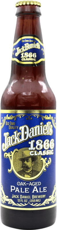 139,95 € Free Shipping | Beer Jack Daniel's 1866 Pale Ale, Classic United States Third-Liter Bottle 35 cl