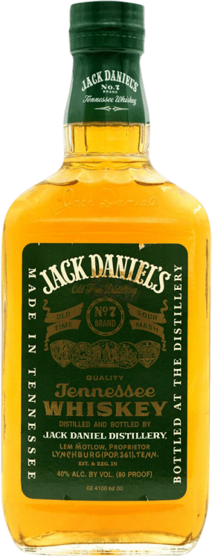 174,95 € Kostenloser Versand | Bourbon Whisky Jack Daniel's Vereinigte Staaten Halbflasche 37 cl