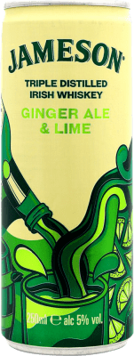 2,95 € Envio grátis | Whisky Blended Jameson Ginger Ale & Lime Irlanda Lata 25 cl