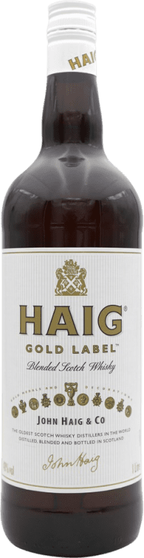 31,95 € 免费送货 | 威士忌混合 John Haig & Co Gold Label 西班牙 瓶子 1 L