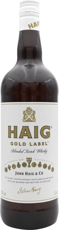 24,95 € Spedizione Gratuita | Whisky Blended John Haig & Co Gold — Edizione Oro Spagna 1 L