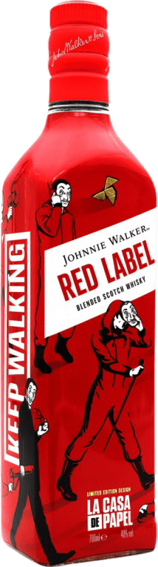 94,95 € 免费送货 | 调和威士忌 Johnnie Walker Red Label La Casa de Papel 限量版 英国 70 cl