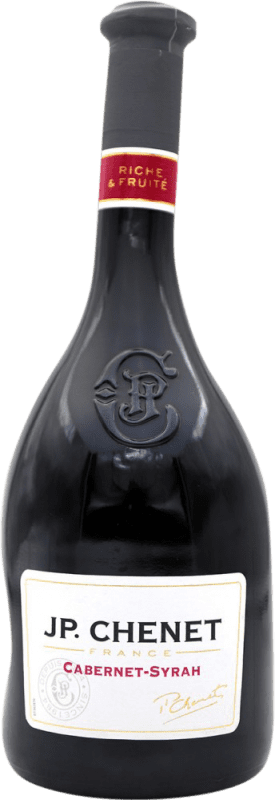 8,95 € Spedizione Gratuita | Vino rosso JP. Chenet Cabernet Syrah I.G.P. Vin de Pays d'Oc Francia Syrah, Cabernet Bottiglia 75 cl