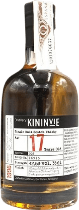 125,95 € Free Shipping | Single Malt Whisky Kininvie United Kingdom 17 Years Third-Liter Bottle 35 cl