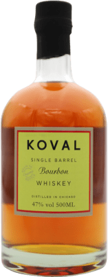 71,95 € 免费送货 | 波本威士忌 Koval 英国 瓶子 Medium 50 cl