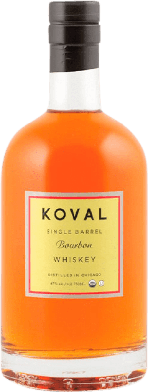 51,95 € Kostenloser Versand | Bourbon Whisky Koval Großbritannien Medium-Flasche 50 cl