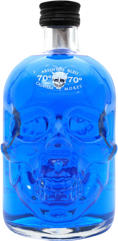 29,95 € Бесплатная доставка | Абсент La Calavera Azul Балеарские острова Испания бутылка Medium 50 cl