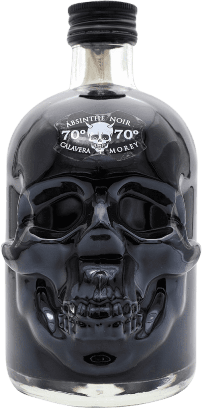 29,95 € Envio grátis | Absinto La Calavera Black — Edição Preta Espanha Garrafa Medium 50 cl