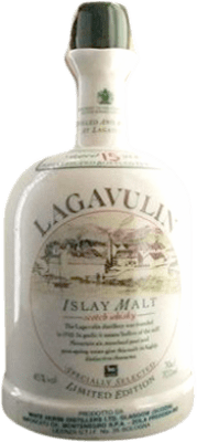 1 279,95 € Spedizione Gratuita | Whisky Single Malt Lagavulin Ceramic Porcelain — Porcellana Ceramica Regno Unito 15 Anni 70 cl